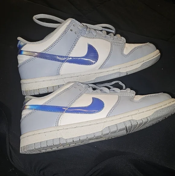 Nike Dunk Low Next Nature Blue Whisper Iridescent (GS) - Picture 9 of 12